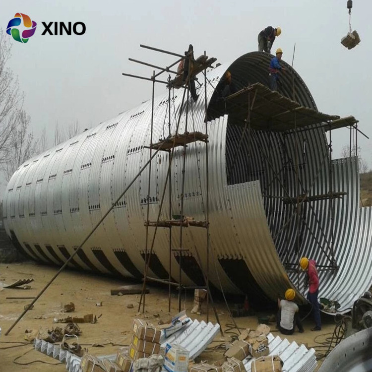 Uso de tubería de metal corrugado galvanizado en caliente